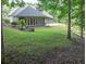 The large backyard features a covered patio and lush landscaping at 3365 Sweetwater Dr, Cumming, GA 30041