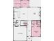 First floor plan featuring a spacious kitchen, great room, dining, and garage at 4024 Dantry Ln, Buford, GA 30519