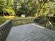 Back deck overlooking the private, treed yard and play set at 4720 Fowler Cir, Acworth, GA 30101