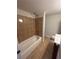 The bathroom features a shower with tile walls and floors, and a toilet at 4720 Fowler Cir, Acworth, GA 30101