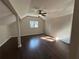 Bedroom featuring wood floors and a ceiling fan providing optimal comfort and style at 4720 Fowler Cir, Acworth, GA 30101