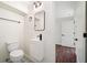 Clean, bright bathroom with floating vanity, modern fixtures, and decorative tile flooring at , Atlanta, GA 30344