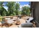 Outdoor living space with plenty of seating on a multi-level deck at 2600 Sandpiper Dr, Tucker, GA 30084