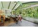 Relaxing screened porch with comfortable seating at 2600 Sandpiper Dr, Tucker, GA 30084