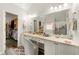 Well-lit bathroom featuring a large vanity and generous counter space at 58 Lilyfield Ln, Acworth, GA 30101
