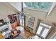 Living room with fireplace, hardwood floors, high ceilings and lots of natural light at 245 Maple Shade Dr, Tyrone, GA 30290
