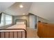 Bedroom showcasing a metal-frame bed, neutral carpet, and a clean white door at 4520 Dallas St, Acworth, GA 30101