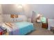 Bedroom featuring a unique angled ceiling, and natural light from the window, and a bed at 4520 Dallas St, Acworth, GA 30101