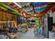 Oversized garage with high ceilings and plenty of organized storage and room for hobbies at 4520 Dallas St, Acworth, GA 30101