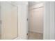 Walk-in closet with door ajar and wire shelving at 40 Browning Dr, Covington, GA 30016
