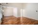 Empty living room space featuring hardwood floors and neutral colored walls at 40 Browning Dr, Covington, GA 30016