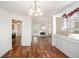 Spacious living room with hardwood floors, fireplace, and an open floor plan at 40 Browning Dr, Covington, GA 30016