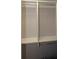 This closet features custom shelving, a clothes rod, and modern paint at 346 Carpenter Drive Northeast Dr # 32, Sandy Springs, GA 30328