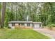 Ranch home with white painted brick, new fence, and new roof situated in a wooded lot at 2806 Hedgewood Nw Dr, Atlanta, GA 30311