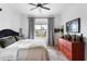 Serene bedroom with neutral tones, natural light, ceiling fan, and ample closet space at 625 Piedmont Ne Ave # 3029, Atlanta, GA 30308