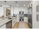 Modern kitchen with white cabinetry, granite countertops, and stainless steel appliances at 2795 Peachtree Rd # 1305, Atlanta, GA 30305