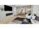 Bright living room featuring a modern fireplace, television, and stylish furnishings at 2795 Peachtree Rd # 1305, Atlanta, GA 30305