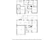 Complete home floor plan showing both levels with details of room layouts and sizes at 3531 Evans Ridge Dr, Atlanta, GA 30341