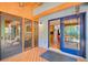 Spacious porch with a sliding door entry to inside of the home, offering a welcoming transition to the indoors at 3531 Evans Ridge Dr, Atlanta, GA 30341