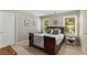 This bedroom features modern decor and sunny windows at 6211 Traymore Se Trce, Smyrna, GA 30082