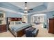 Large main bedroom with tray ceiling, sitting area and ensuite bath at 6211 Traymore Se Trce, Smyrna, GA 30082