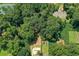 Aerial view of a property surrounded by lush greenery, offering a private setting at 1240 Oakland Sw Ter # B, Atlanta, GA 30310