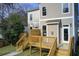 Backyard with wooden deck and stairs at 1240 Oakland Sw Ter # B, Atlanta, GA 30310
