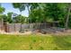 Backyard with wooden garden beds for growing your own food and flowers at 417 E College Ave # 302, Decatur, GA 30030