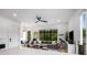 Bright and airy living room with a modern design, hardwood floors, and a large window at 417 E College Ave # 302, Decatur, GA 30030