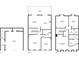 Detailed floor plan showcasing layout of the home's three levels at 433 The North Chace, Atlanta, GA 30328