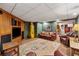 Finished basement Gathering room with comfortable seating and entertainment area at 1042 Bailey Rd, Woodstock, GA 30188