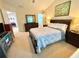 Bedroom with neutral decor, ceiling fan, carpet, and natural light at 3534 Clancy Way, Smyrna, GA 30080