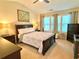 Bedroom with lots of natural light, carpet floors and ceiling fan at 3534 Clancy Way, Smyrna, GA 30080