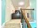 Landing area featuring desk, railing and neutral carpet at 3534 Clancy Way, Smyrna, GA 30080