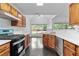 A bright updated kitchen, with stainless appliances and ample counter space at 4042 Laurel Bend Ct, Snellville, GA 30039