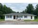 Charming single-story home featuring blue shutters and a well-manicured front yard at 410 S Gordon Sw Rd, Mableton, GA 30126