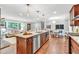 Gourmet kitchen features eat in island with stainless steel appliances and an open floor plan at 620 Amberidge Trl, Atlanta, GA 30328