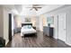 Spacious main bedroom with vaulted ceiling, hardwood floors, and neutral decor at 3152 Andora Sw Trl, Marietta, GA 30064