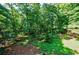 Scenic view of the backyard showcasing lush greenery and natural light at 525 Avala Ct, Johns Creek, GA 30022