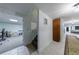 Finished basement with tiled floors and an open layout, ideal for entertaining at 525 Avala Ct, Johns Creek, GA 30022