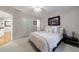 Bedroom showing access to the hallway and ensuite bathroom at 525 Avala Ct, Johns Creek, GA 30022