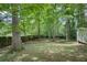 A spacious backyard with mature trees, providing shade and privacy at 2689 Cosmos Ne Dr, Atlanta, GA 30345