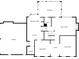 First-floor floor plan featuring a kitchen, breakfast nook, dining area, living room, and Gathering room at 218 Oakmoor Ct, Lawrenceville, GA 30043