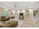 Bright living room with hardwood floors, recessed lighting, multiple windows and a ceiling fan at 1755 Noblin Summit Dr, Duluth, GA 30097