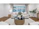 Comfortable living room with a plush sofa, stylish coffee table, and large windows for ample natural light at 2070 Drew Valley Ne Rd, Brookhaven, GA 30319