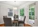 Cozy breakfast nook with natural light and access to the outdoor deck, perfect for dining at 1648 Danbury Parc Ne Pl, Brookhaven, GA 30319