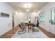 Home office with a modern desk, hardwood floors and a view of the backyard at 2164 James Aly, Atlanta, GA 30345