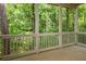 Relaxing outdoor porch offering views of lush green trees, and a cozy space for outdoor enjoyment at 2164 James Aly, Atlanta, GA 30345