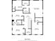 Floor plan of the home featuring 4 bedrooms, multiple baths, walk-in closets, and laundry room at 1235 Renaissance Se Ct, Mableton, GA 30126