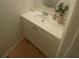 Cozy bathroom vanity featuring a sink and cabinet, providing a functional and organized space at 8955 Stonebridge Blvd, Douglasville, GA 30134